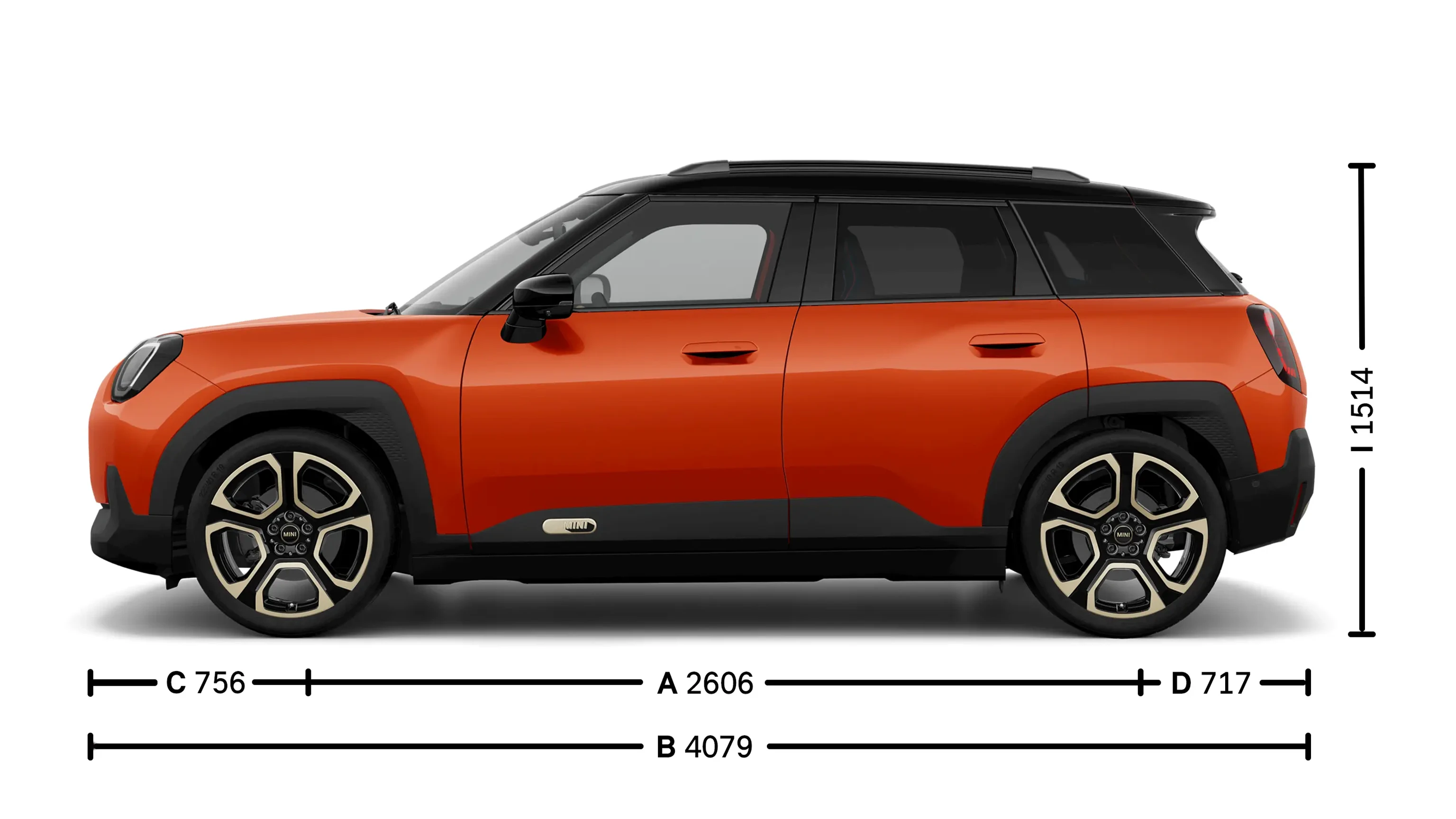 All-Electric MINI Aceman Dimensions Side