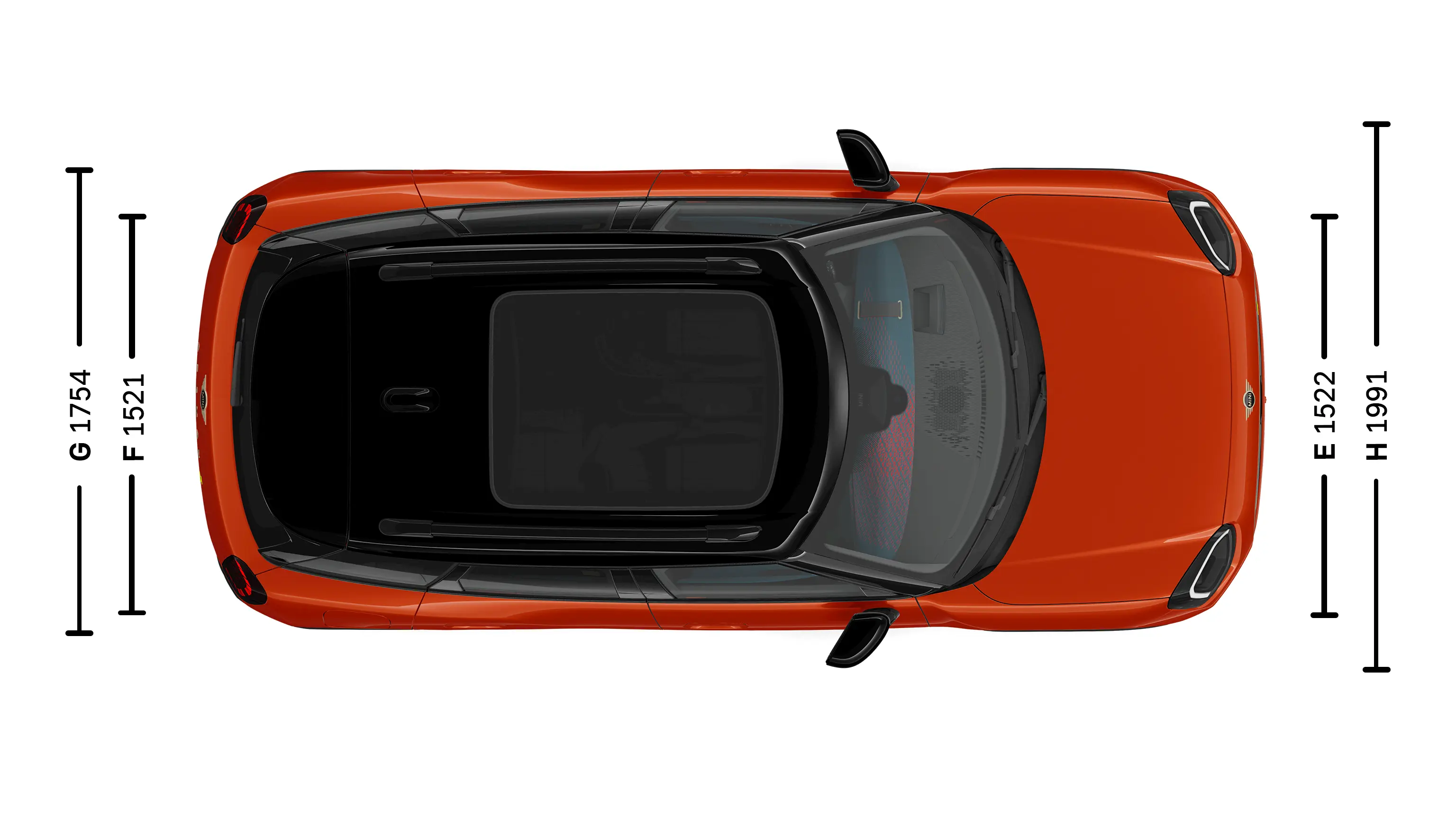 All-Electric MINI Aceman Dimensions Top
