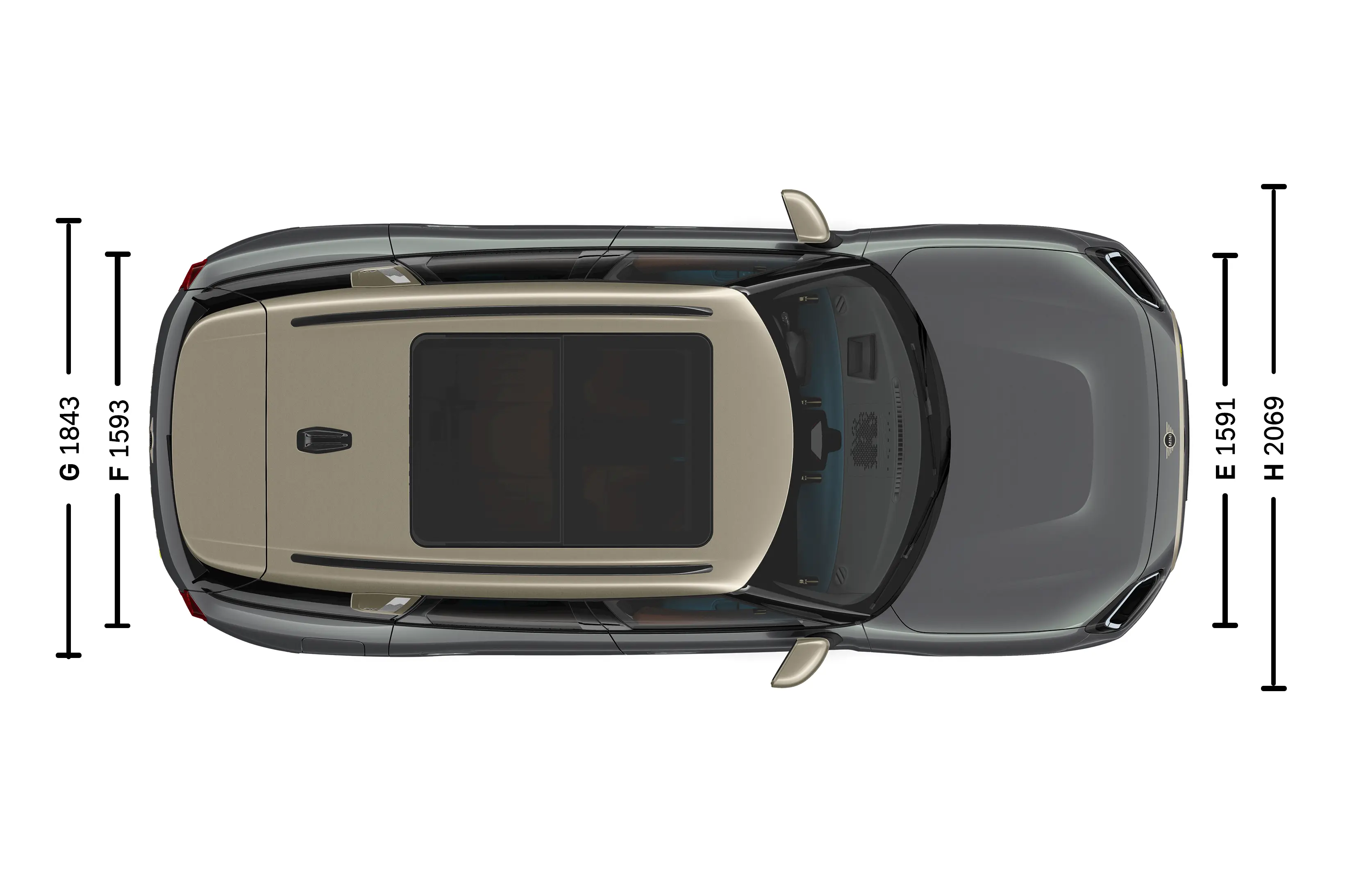 All-electric MINI Countryman Dimensions Top