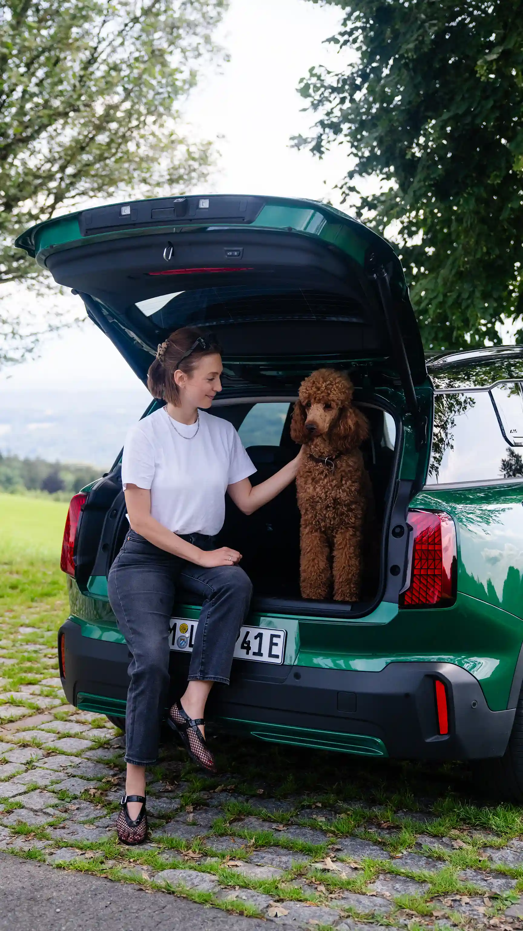 All-Electric MINI Countryman - Dog in Trunk