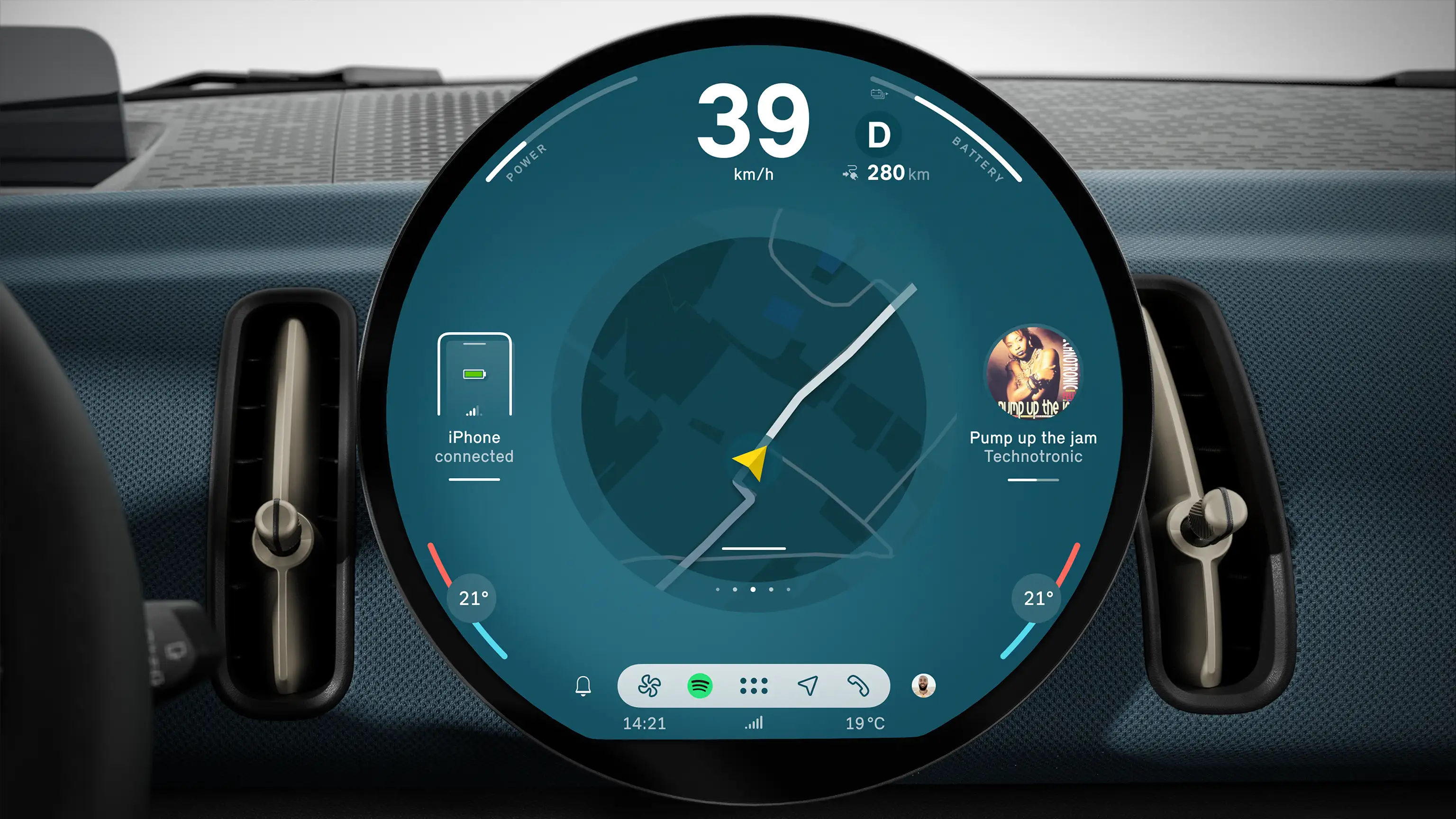All-Electric MINI Countryman - Round Display