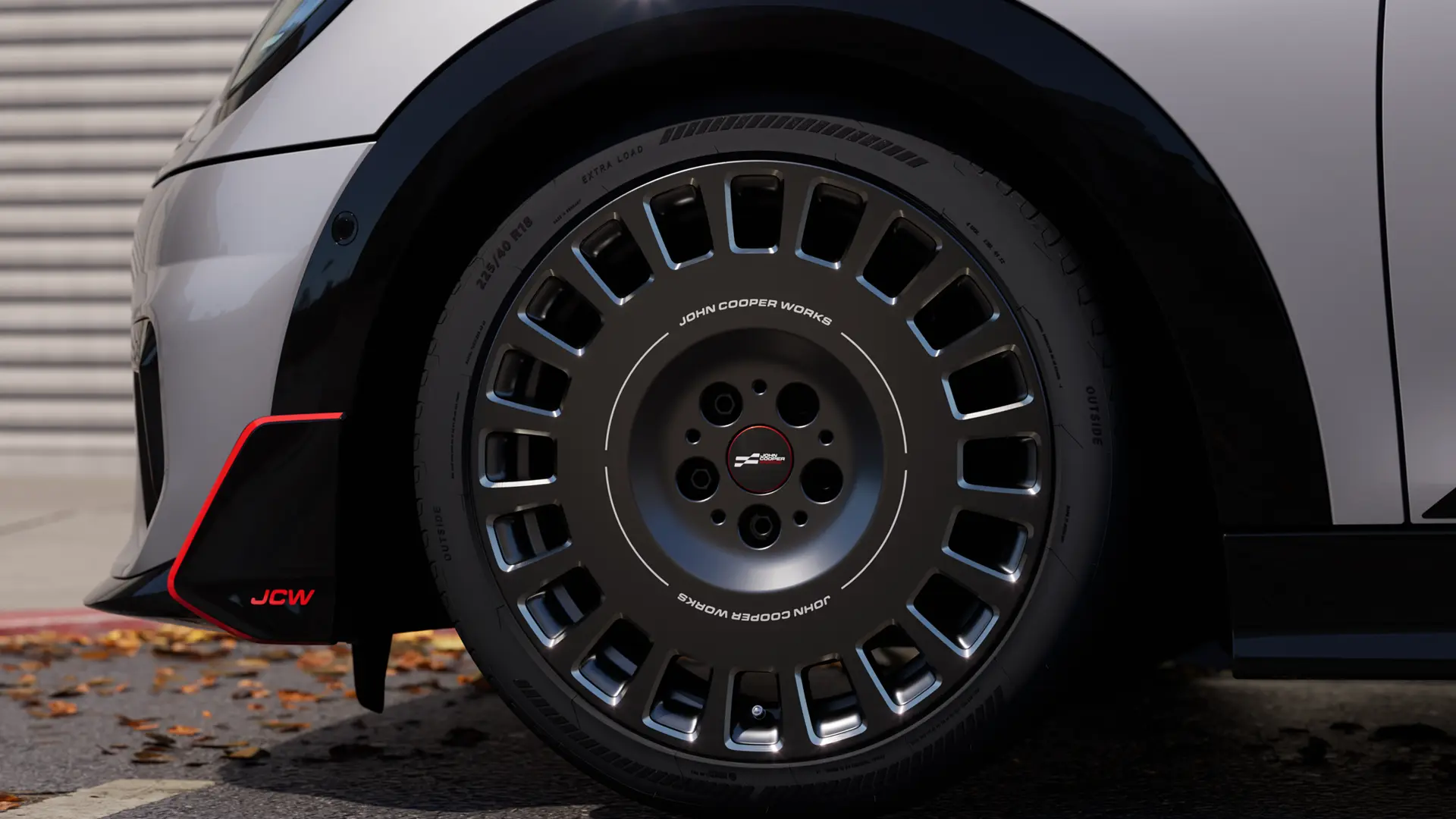 MINI John Cooper Works light alloy wheel – with approved, star-marked tyre. 