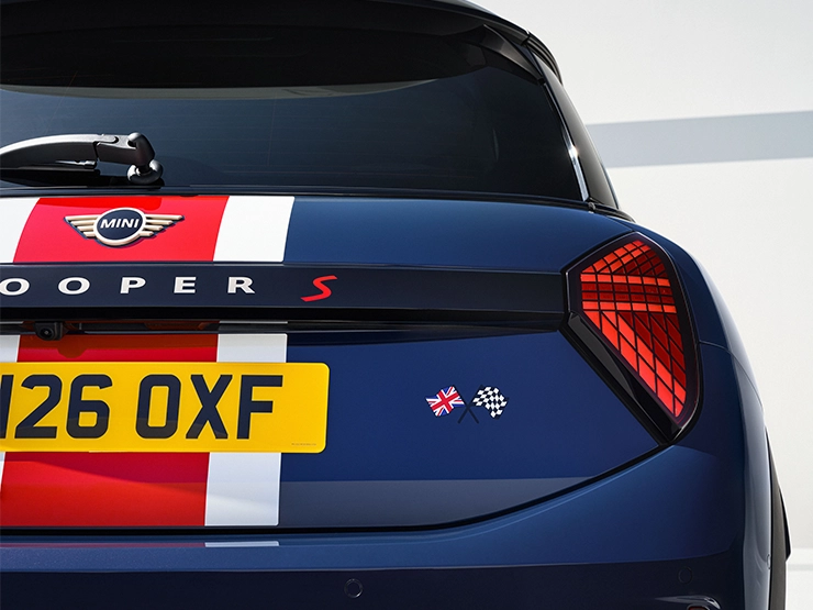 Rear view of the MINI Cooper Oxford Edition.