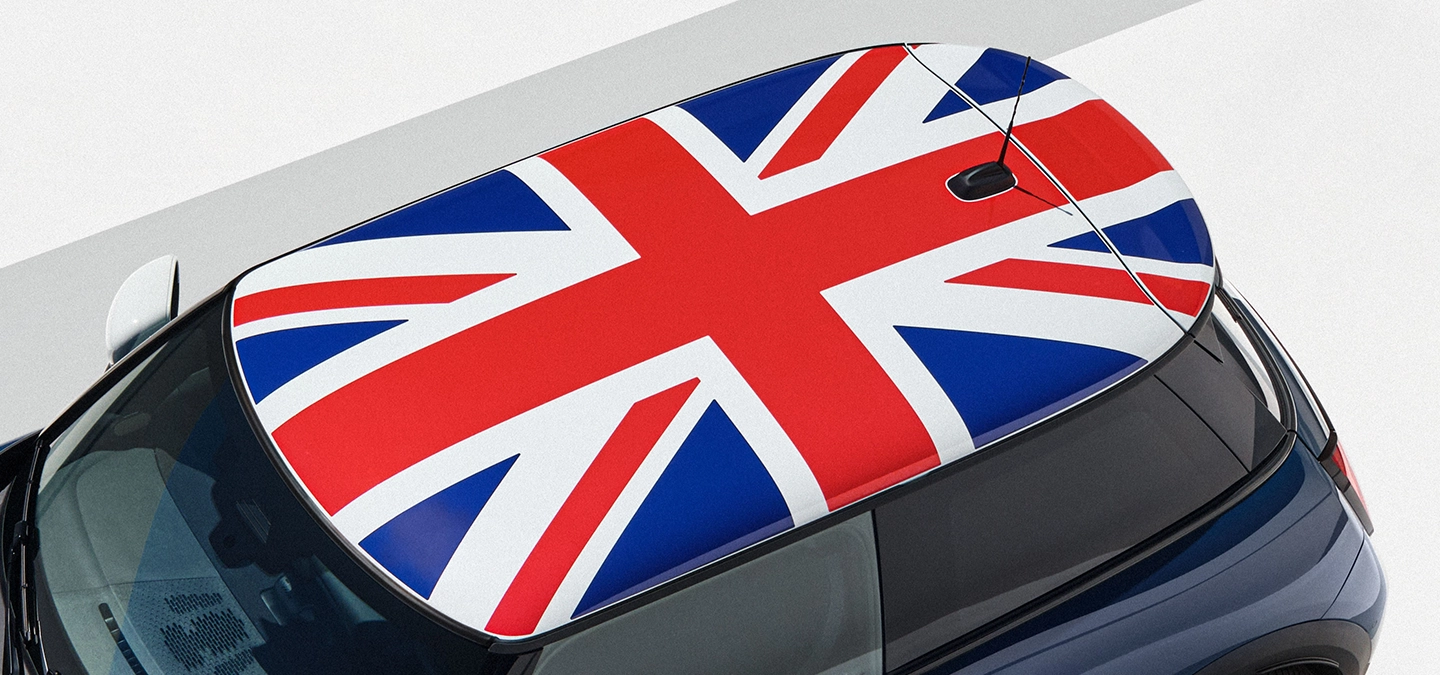 Top view of the MINI Cooper Oxford Edition.