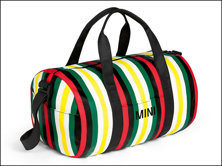 MINI STRIPED DUFFLE BAG